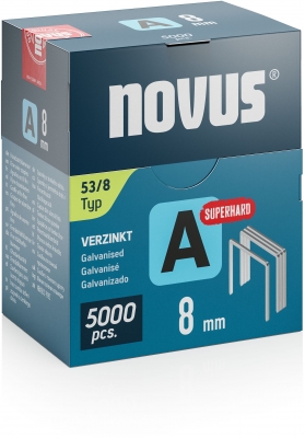 Capse Novus din sarma subtire, A tip 53 super rezistente, 8 mm, 5000 buc/cutie